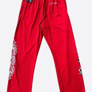 Chrome Hearts Matty Boy Red Form Mesh Trackpants